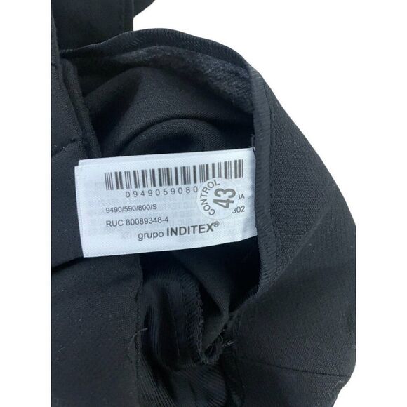 Zara Womens High Waisted Pants Trousers Ankle S Black 9490/590 NWT no belt - Picture 8 of 15